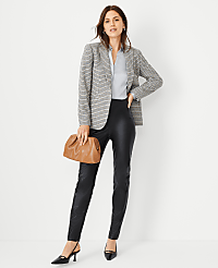 The Petite Audrey Pant in Faux Leather - Curvy Fit carousel Product Image 3