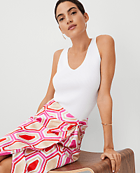 Petite Geo Knot Wrap Pencil Skirt carousel Product Image 2