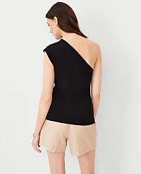 Ruched One Shoulder Top carousel Product Image 2