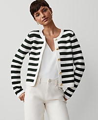 Striped Stitched Jacket carousel Product Image 1