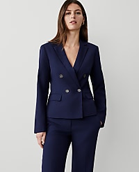 The Tailored Blazer in Textured Drape carousel Product Image 2
