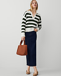Weekend Collection High Rise Denim Column Skirt carousel Product Image 2