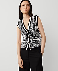 Geo Stitch Sweater Vest carousel Product Image 2