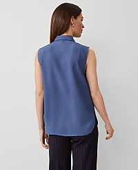 Shirred Yoke Sleeveless Shirt carousel Product Image 2