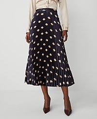 Petite Geo Pleated Midi Skirt carousel Product Image 2