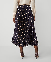 Petite Geo Pleated Midi Skirt carousel Product Image 3
