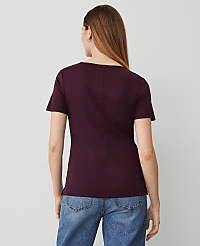 Pima Cotton Crew Neck Tee carousel Product Image 2