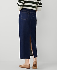 Weekend Collection High Rise Denim Column Skirt carousel Product Image 4