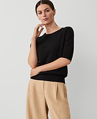 Jacquard Sweater Tee carousel Product Image 1