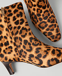 Animal Print Haircalf Skinny Heel Bootie carousel Product Image 2