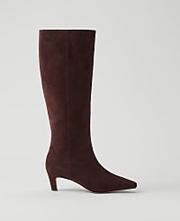 Kitten Heel Suede Boot carousel Product Image 1