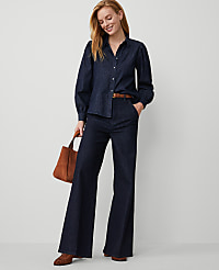 The Petite Denim Trouser carousel Product Image 1