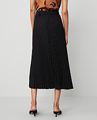 Petite Belted Pleated Midi Skirt carousel Product Image 3