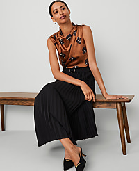 Belted Pleated Midi Skirt carousel Product Image 4
