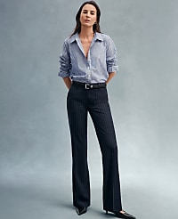 The Jayne Trouser Pant in Pinstripe carousel Product Image 1