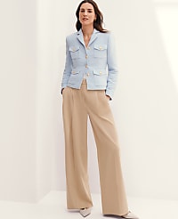 The Pleated Wide-Leg Pant carousel Product Image 1