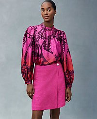 Tweed Button Wrap Skirt carousel Product Image 1