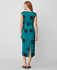 Floral Square Neck Column Maxi Dress carousel Product Image 3