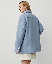 Collared Button Front Relaxed Jacket carousel Product Image 3