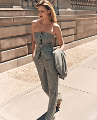 Petite Houndstooth Strapless Vest carousel Product Image 1