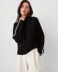 Blanket Stitch Turtleneck Sweater carousel Product Image 1