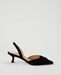 Suede Buckle Slingback Pump carousel Product Image 1