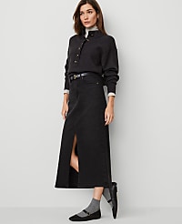Denim Maxi Skirt carousel Product Image 1
