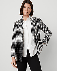 The Checked Relaxed Double Breasted Blazer carousel Product Image 2