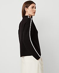 Blanket Stitch Turtleneck Sweater carousel Product Image 2