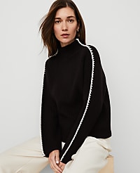 Blanket Stitch Turtleneck Sweater carousel Product Image 3