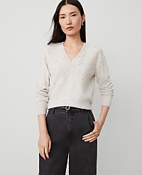 Cashmere V-Neck Sweater carousel Product Image 1