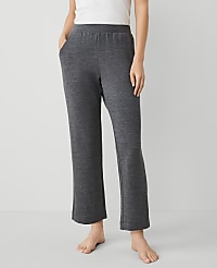 Heathered Wide-Leg Lounge Pant carousel Product Image 1