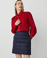 Weekend Collection Corduroy Ruffle Neck Shirt carousel Product Image 1