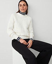 Weekend Collection Cable Chunky Neck Sweater carousel Product Image 3