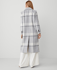 Plaid Peacoat carousel Product Image 3