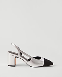 Cap Toe Slingback Metallic Pump carousel Product Image 1