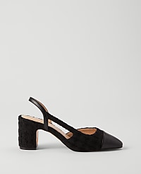 Cap Toe Slingback Tweed Pump carousel Product Image 1