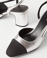 Cap Toe Slingback Metallic Pump carousel Product Image 2