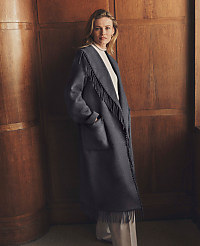 Fringe Shawl Wrap Coat carousel Product Image 1