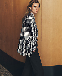 The Checked Relaxed Double Breasted Blazer carousel Product Image 1