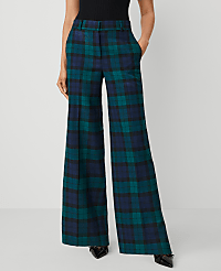 The Perfect Wide-Leg Pant in Tartan carousel Product Image 3