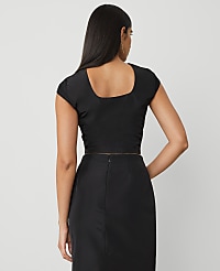 Fitted Square-Neck Top carousel Product Image 3