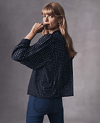 Bejeweled Mock Neck Top carousel Product Image 1