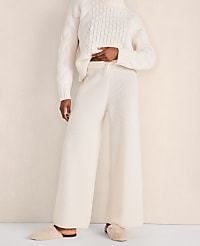Haven Well Within Cashmere Rib Knit Wide Leg Pants carousel Product Image 1