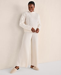 Haven Well Within Cashmere Rib Knit Wide Leg Pants carousel Product Image 2