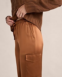 Haven Well Within Washable Silk Drawstring Cargo Joggers carousel Product Image 2