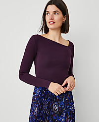 Asymmetric Neck Top carousel Product Image 1