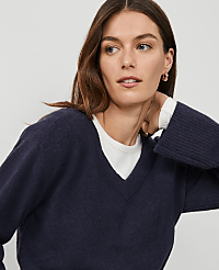 Weekend Collection Relaxed V-Neck Sweater carousel Product Image 3