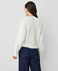 Weekend Collection Cable Henley Sweater carousel Product Image 2