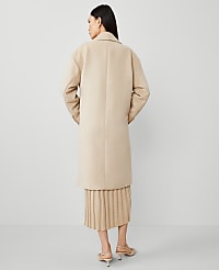 Relaxed Cocoon Double Breasted Coat carousel Product Image 3